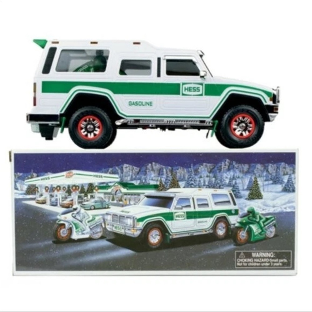 Vintage Hess 2004 Sport Utility Vehicle and Motorcycles 40th Anniversary NIB